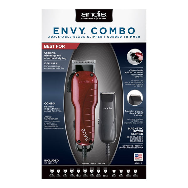 ANDIS Envy Clipper/Trimmer Combo