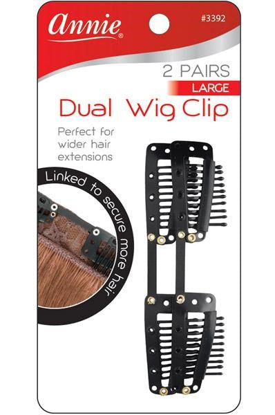 ANNIE 2 Pairs Dual Wig Clip[Large] #3392 [pc]