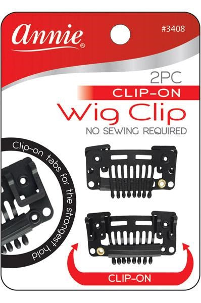ANNIE 2PC Clip On Wig Clip[No Sewing Required] #3408 [pc]
