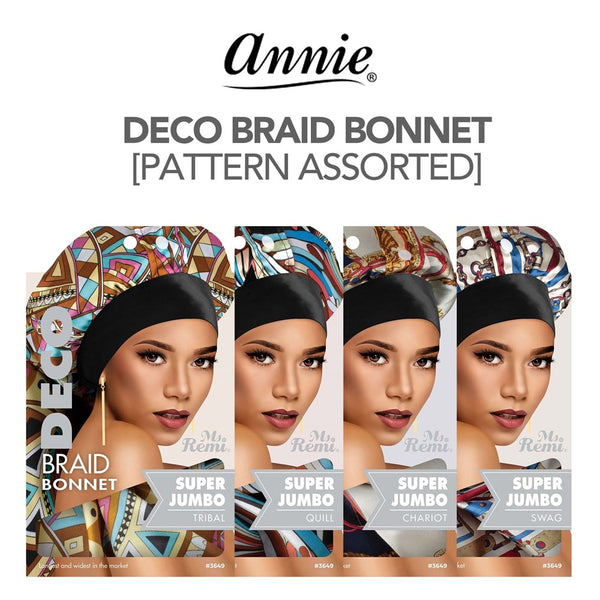 ANNIE Deco Braid Bonnet [Pattern Assorted]