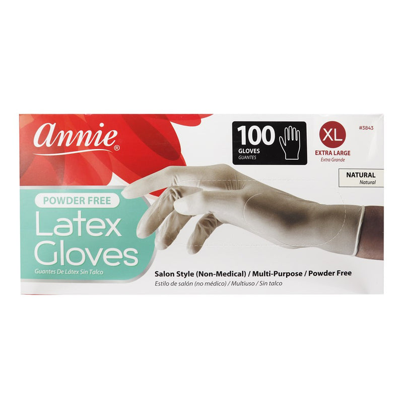 ANNIE Latex Gloves - Powder Free [100ct/pk]