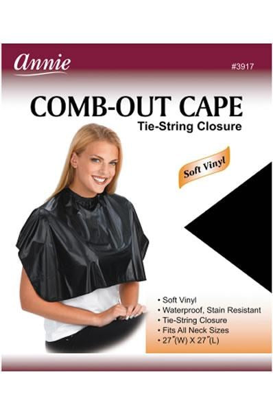 ANNIE Comb-Out Cape with Tie-String Closure [Soft Vinyl]