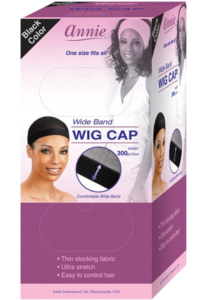 ANNIE Wide Band Wig Cap (300pc) #4581 [pk]