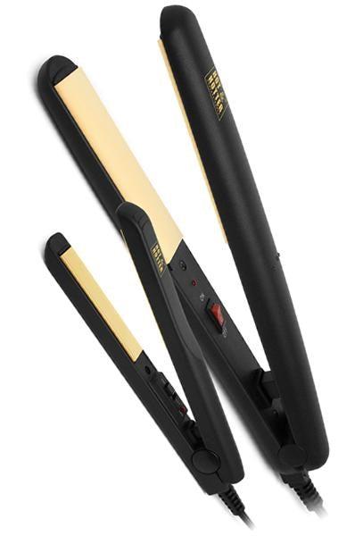 ANNIE Hot & Hotter Combo Gold Ceramic Flat Iron #5873 [pc]
