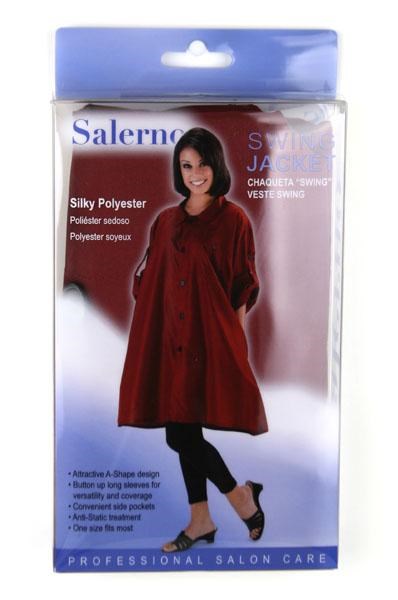 ANNIE Salerno Swing Jacket - Silky Polyester Burgundy #7756 [pc]