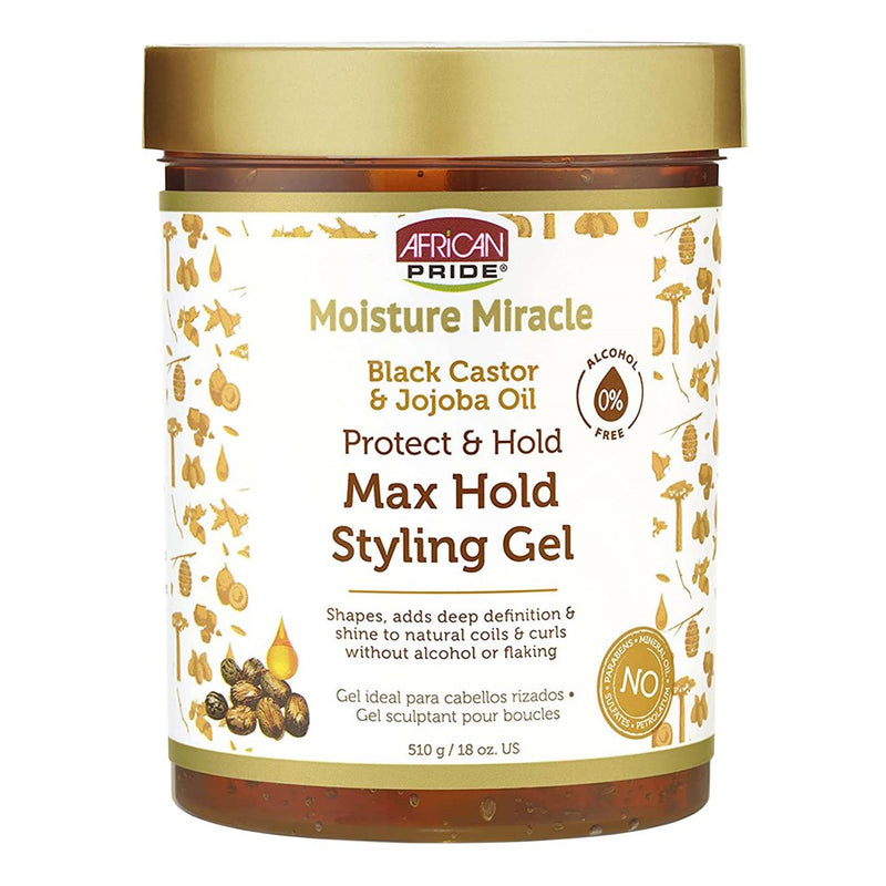 AFRICAN PRIDE Moisture Miracle Max Hold Styling Gel (18oz)