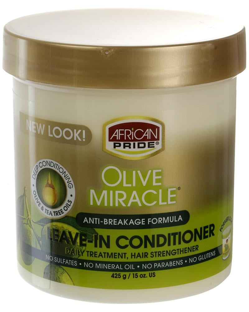 AFRICAN PRIDE Olive Miracle Leave-In Conditioner Creme (15oz)