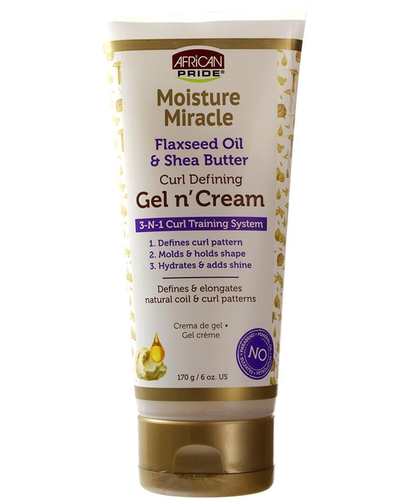 AFRICAN PRIDE Moisture Miracle 3-IN-1 Gel n Cream (6oz)