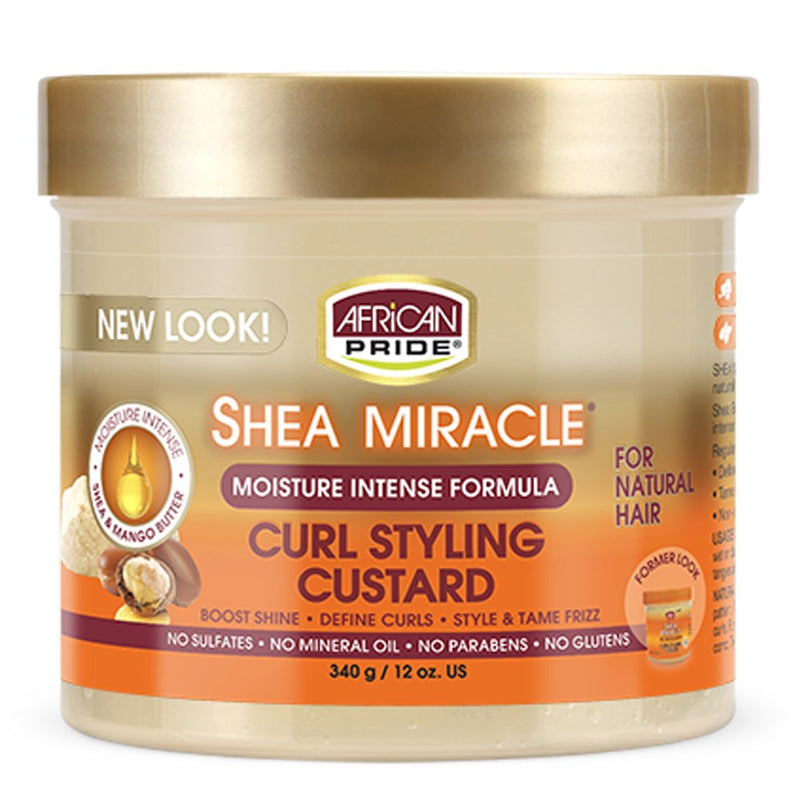 AFRICAN PRIDE Shea Miracle Curl Styling Custard (12oz)