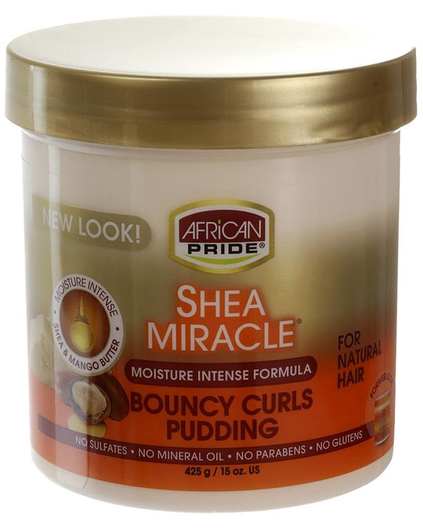 AFRICAN PRIDE Shea Miracle Bouncy Curls Pudding (15oz)