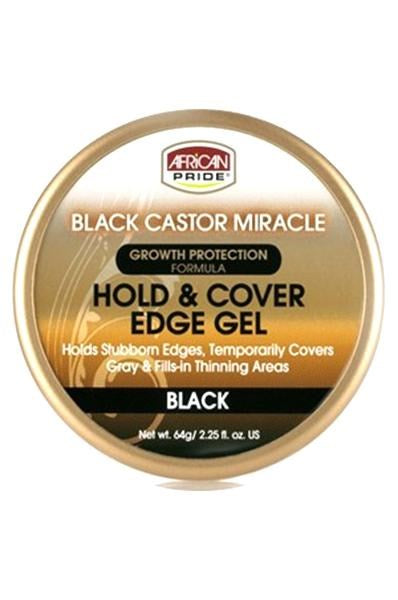 AFRICAN PRIDE Black Castor Miracle Hold & Cover Edges (2.25oz)