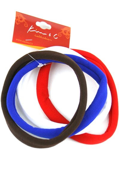 KIM & C 4pcs Elastic Headbands