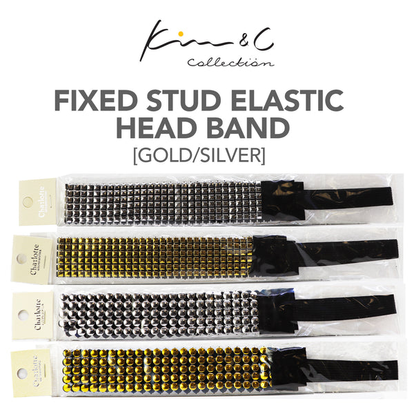 KIM & C Fixed Stud Elastic Head Band