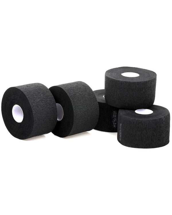 KIM & C Neck Ruffles Strip Rolls Waterproof Black  [5 Rolls]