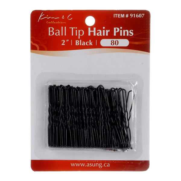 KIM & C 80pcs Ball Tip Hair Pins