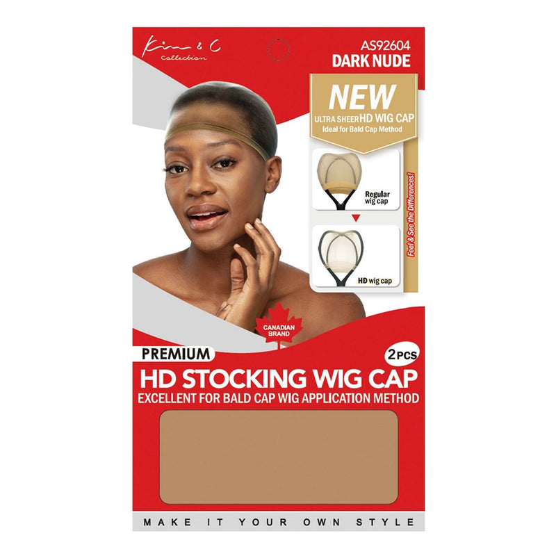 KIM & C Premium HD Stocking Wig Cap (2pcs)