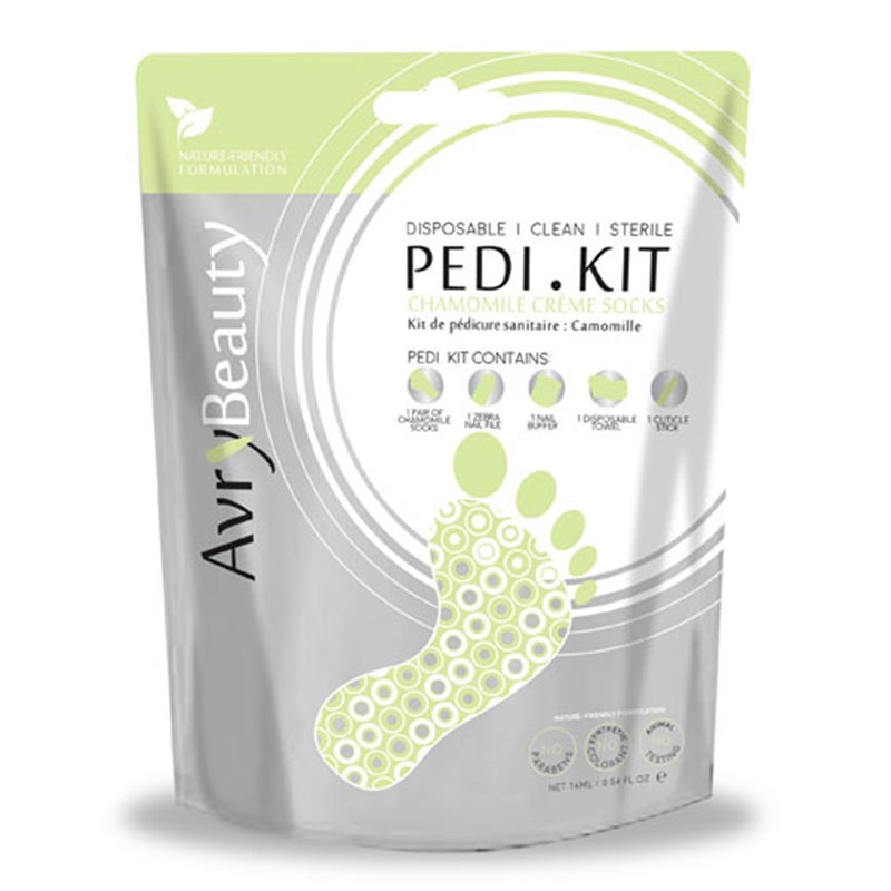AVRY BEAUTY All-In-One PEDI Kit with Chamomile Socks