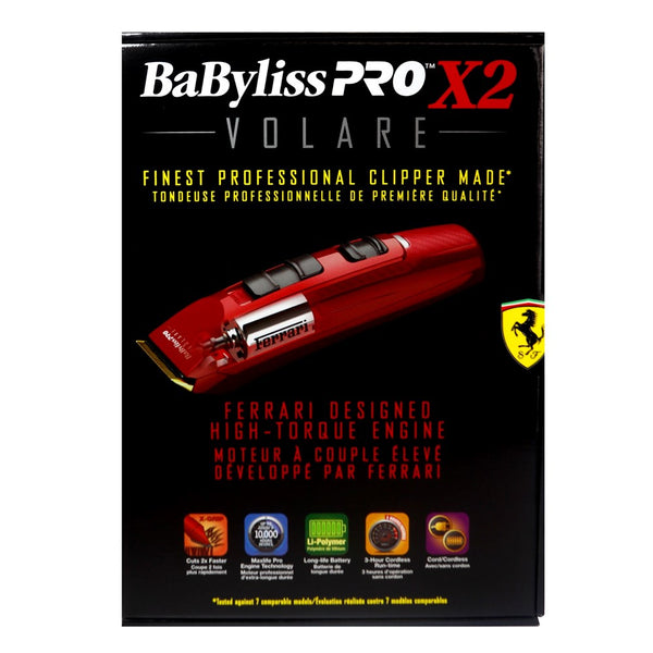 BABYLISS PRO VOLARE X2 Professional Clipper [Ferrari Designed] #FX811C