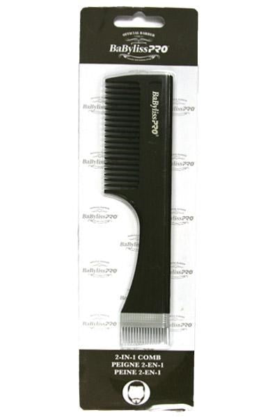 BABYLISS PRO Beard 2-in-1 Comb 7-1/2 inch (190mm) #BESBRCOMBUCC