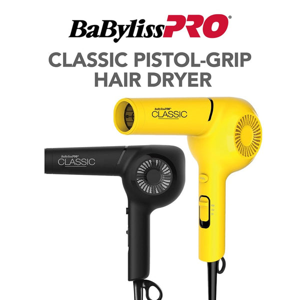BABYLISS PRO Classic Pistol-Grip Hair Dryer 1875 Watts