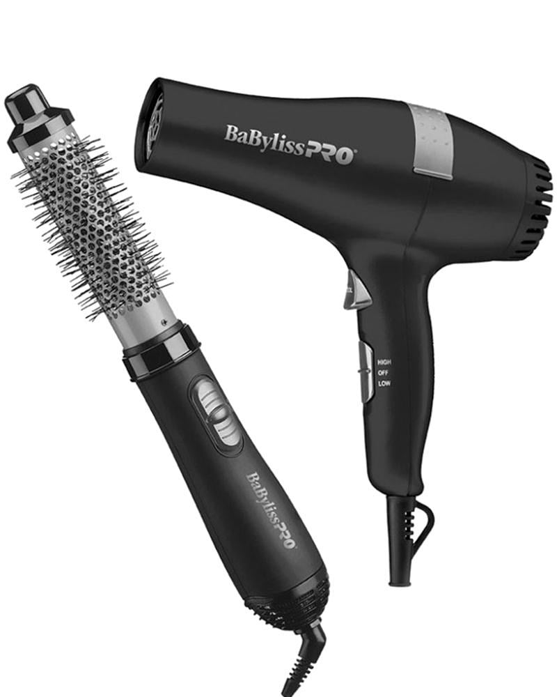 BABYLISS PRO Styling Duo (1875W Ceramic Dryer + 1-1/4inch Hot Air Styler)
