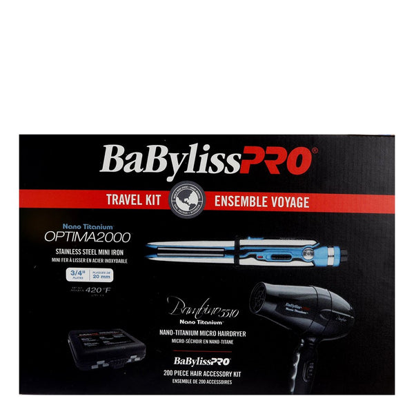 BABYLISS PRO Nano Titanium Optima 2000 Travel Kit [Limited Edition]