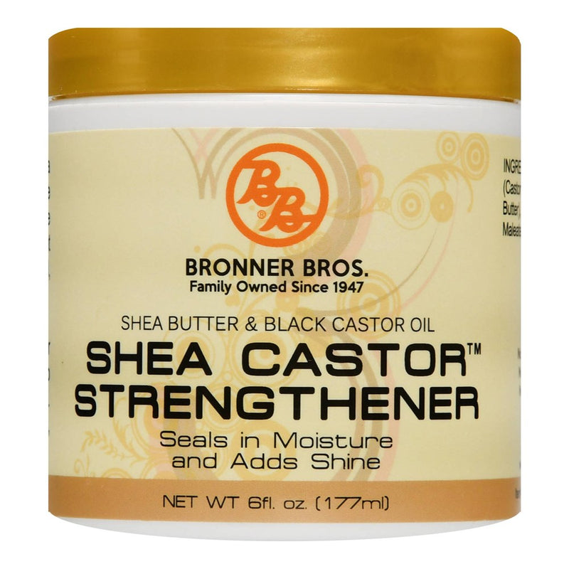 BRONNER BROTHERS Shea Butter & Black Castor Oil Shea Castor Strengthener (6oz)