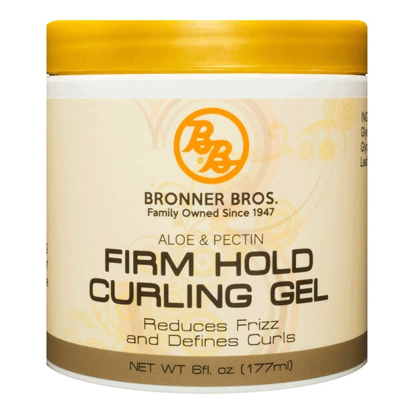 BRONNER BROTHERS Aloe & Pectin Firm Hold Curling Gel (6oz)