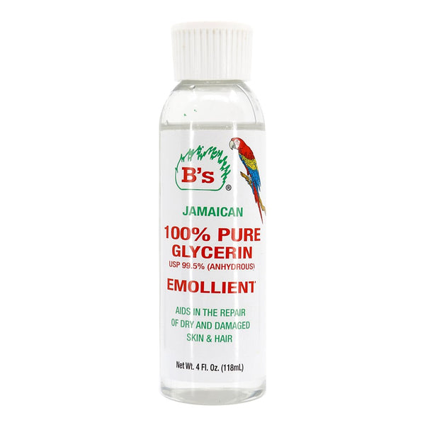 B'S ORGANIC Jamaican 100% Pure Glycerin (4oz)