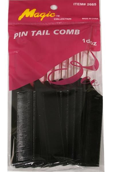 MAGIC COLLECTION Pin Tail Comb 12pcs Bulk Pack