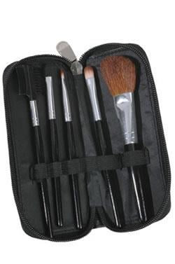 BEAUTY TREATS 5pcs Makeup Brush Set In Zipper Pouch #137