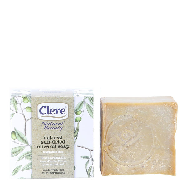 CLERE Natural Sun Dried Olive Oil Soap (200g)