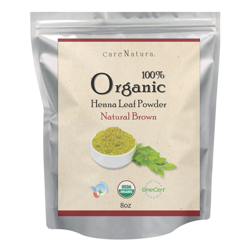 CARE NATURA  100% Organic Henna Leaf Powder [Natural Brown]