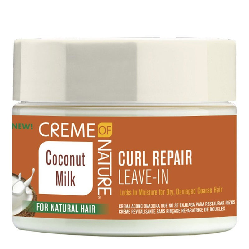CREME OF NATURE Coconut Milk Curl Repair Leave-In Conditioning Cream (11.5oz)