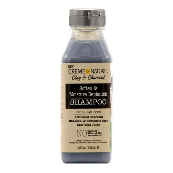 CREME OF NATURE Clay & Charcoal Shampoo (12oz) - Discontinued