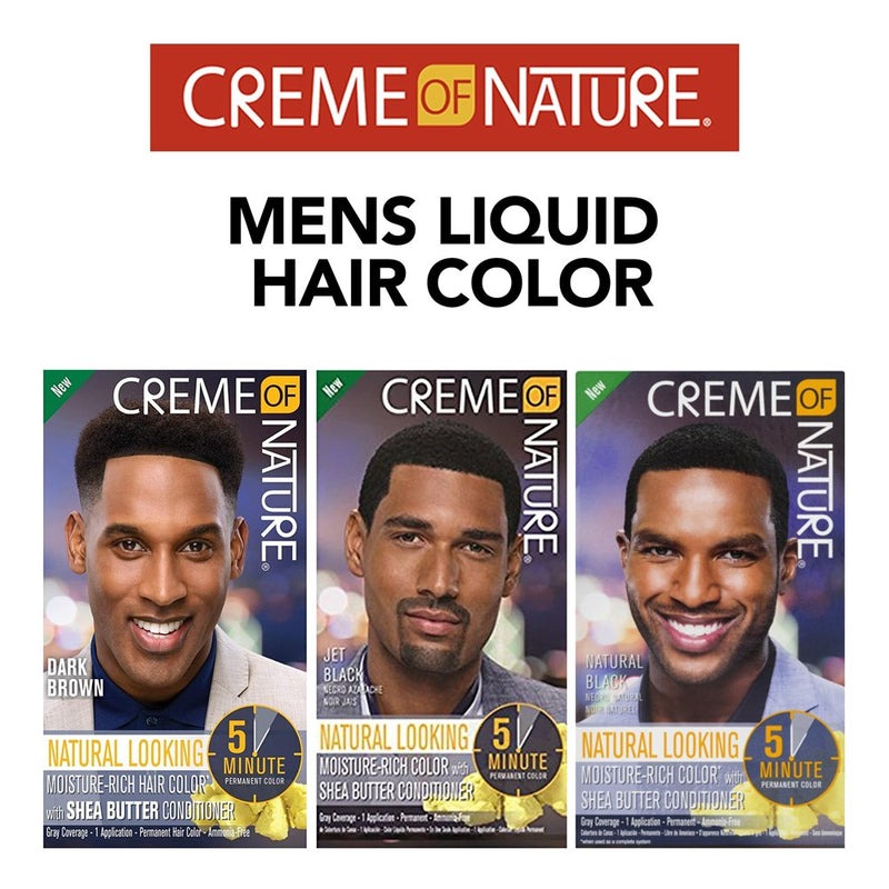 CREME OF NATURE Moisture Rich Liquid Hair Color for Men