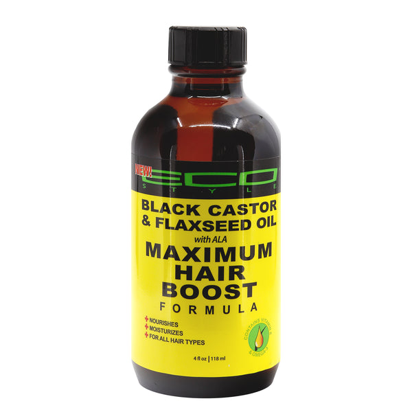 ECO Maximum Hair Boost Oil [Black Castor & Flaxseed Oil] (4oz)