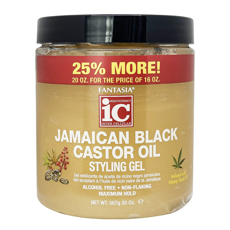 FANTASIA IC Jamaican Black Castor Oil Styling Gel (20oz)