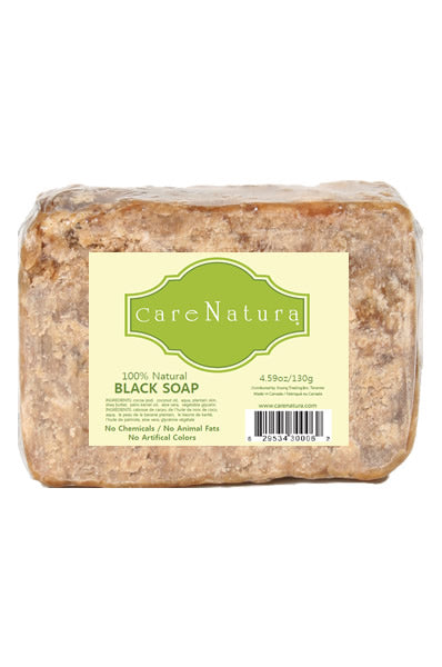 CARE NATURA  100% Natural Black Soap (130g)