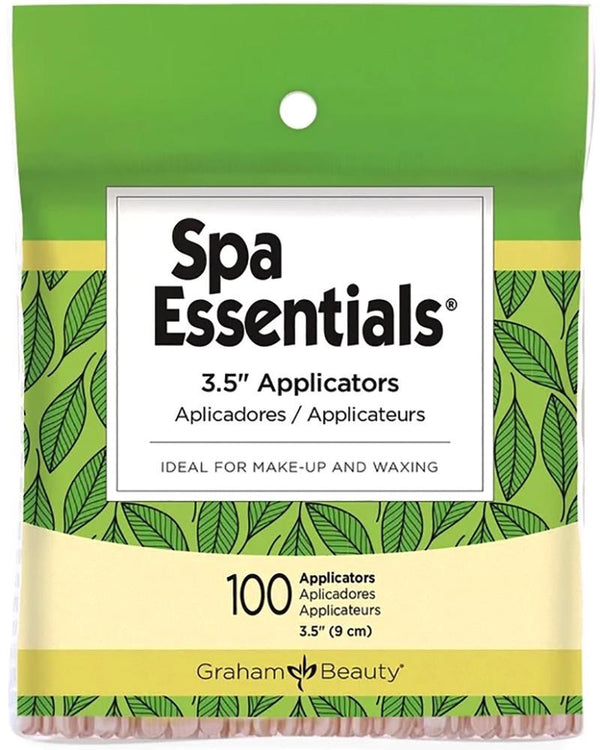 GRAHAM BEAUTY Spa Essentials Birchwood Eye/Lip Wax Applicator (3.5inch) [100pcs/pk]