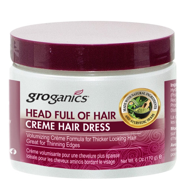 GROGANICS Head Full of Hair Creme Hair Dress (6oz)