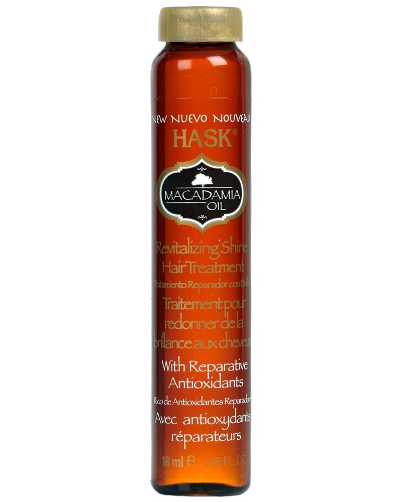 HASK Macadamia Oil Moisturizing Shine Hair Oil Vial