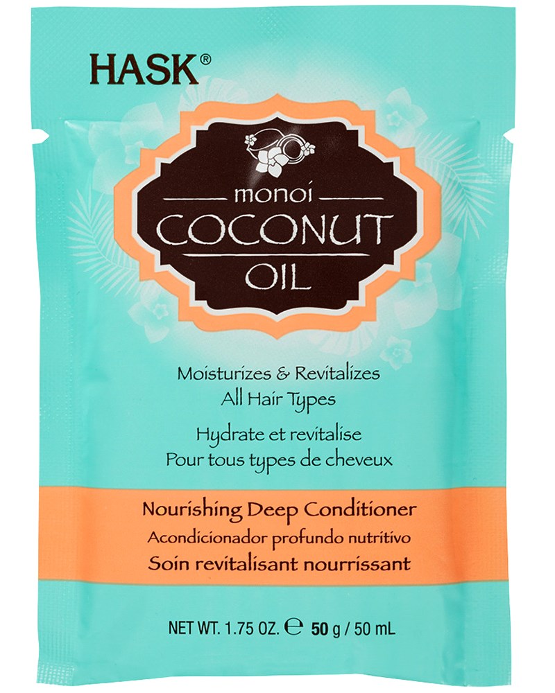 HASK Monoi Coconut Oil Nourishing Deep Conditioner Packet