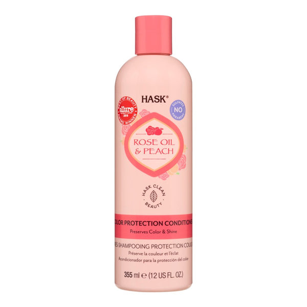 HASK Rose Oil with Peach Color Protection Conditioner (12oz)