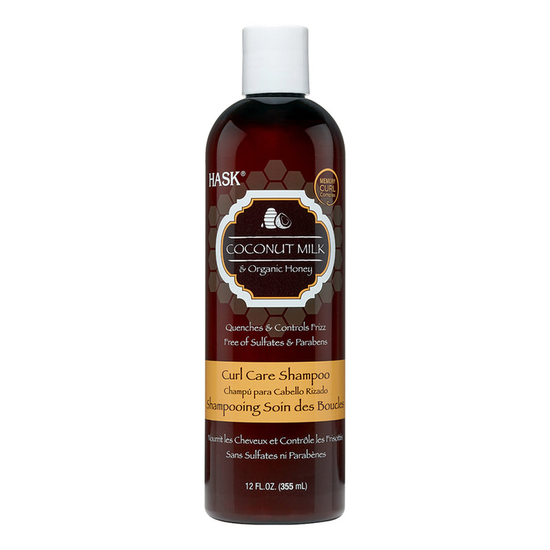 HASK Coconut Milk & Organic Honey Curl Care Shampoo (12oz)