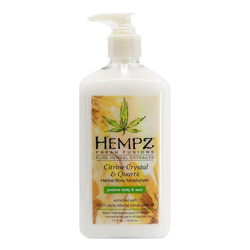 HEMPZ Citrine Crystal & Quartz Herbal Body Moisturizer (17oz)