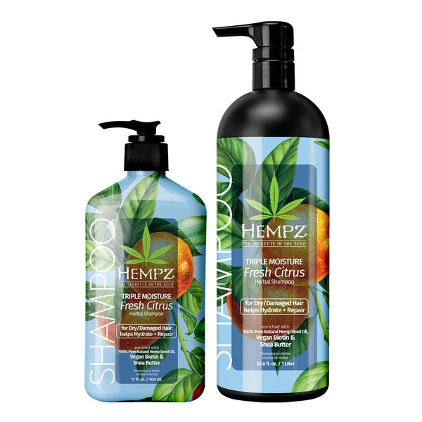 HEMPZ Triple Moisture Herbal Shampoo For Dry & Damaged Hair