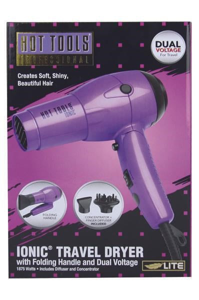 HOT TOOLS 1875W Ionic Travel Dryer [Dual Voltage] #1044CN