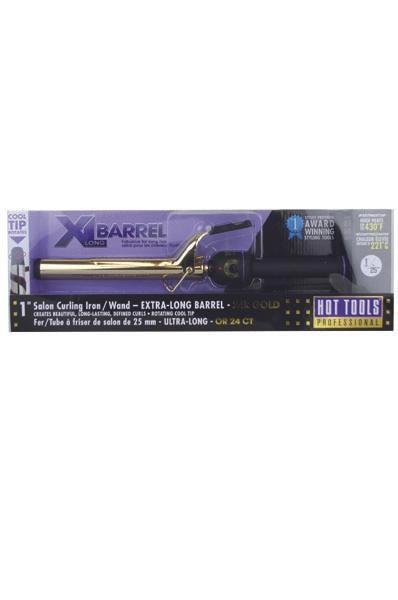 HOT TOOLS 1 inch Curling Iron/Wand [Extra Long Barrel 24k Gold]