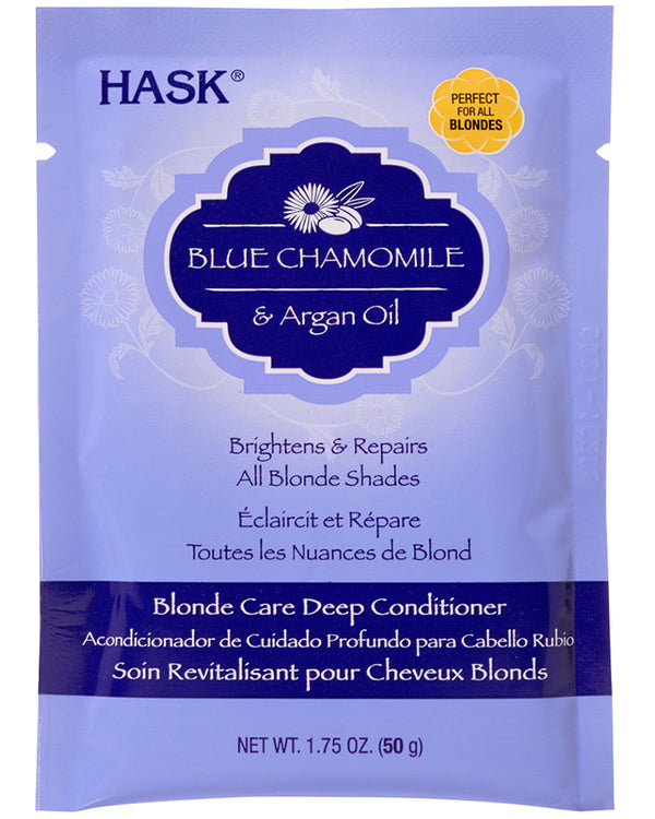HASK Blue Chamomile & Argan Oil Blonde Care Deep Conditioner Packet